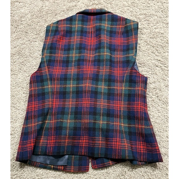 Vintage Pendleton Women's Plaid Petite Vest Grandmacore Schoolgirl Academia 6 - Picture 6 of 6